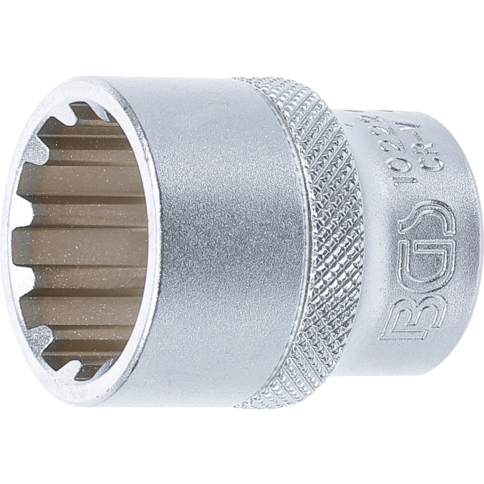BGS Steckschlüssel-Einsatz Gear Lock Antrieb Innenvierkant 12,5 mm (1/2") SW 22 mm - 10222
