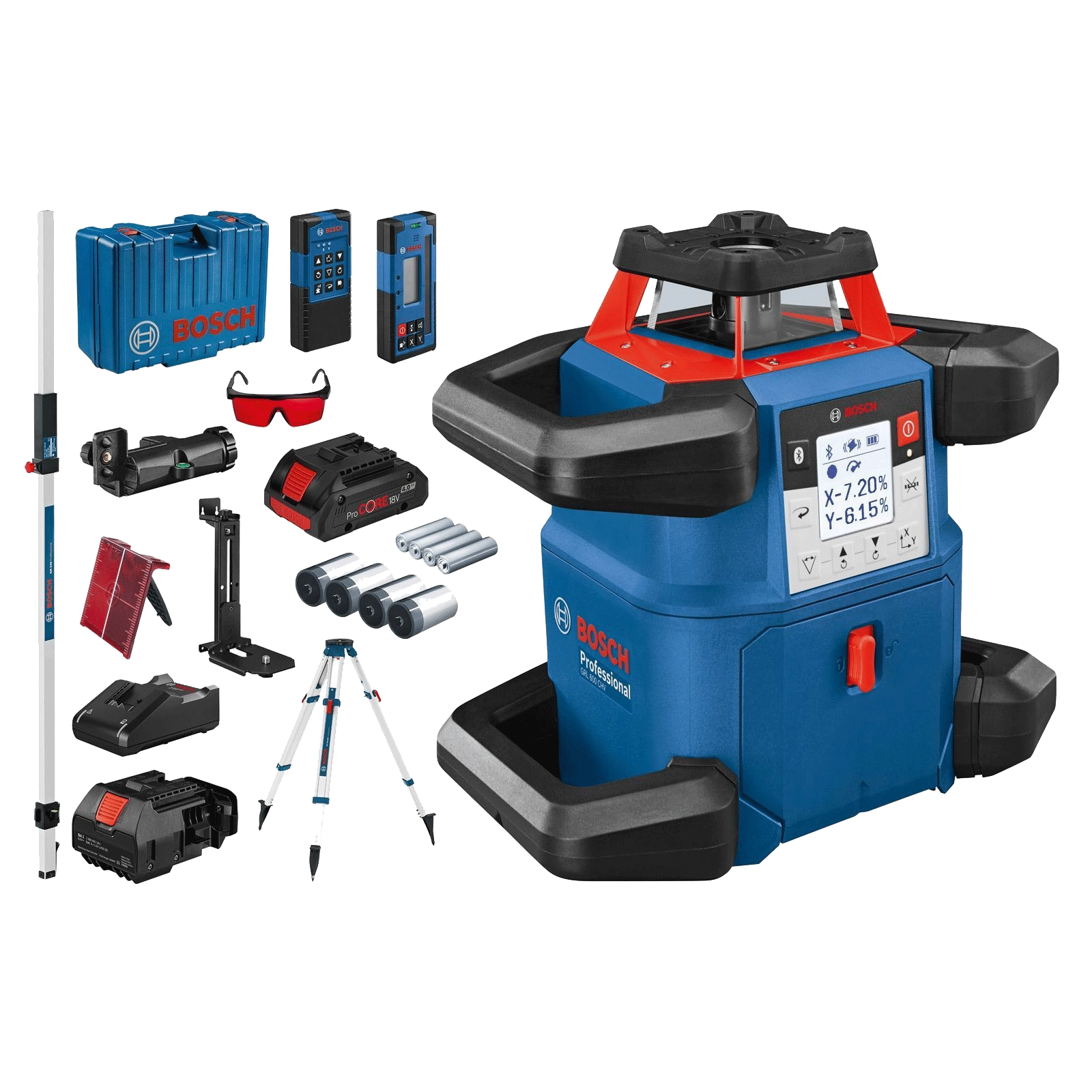 Bosch Professional GRL 600 CHV Rotationslaser mit Zubehör und Koffer