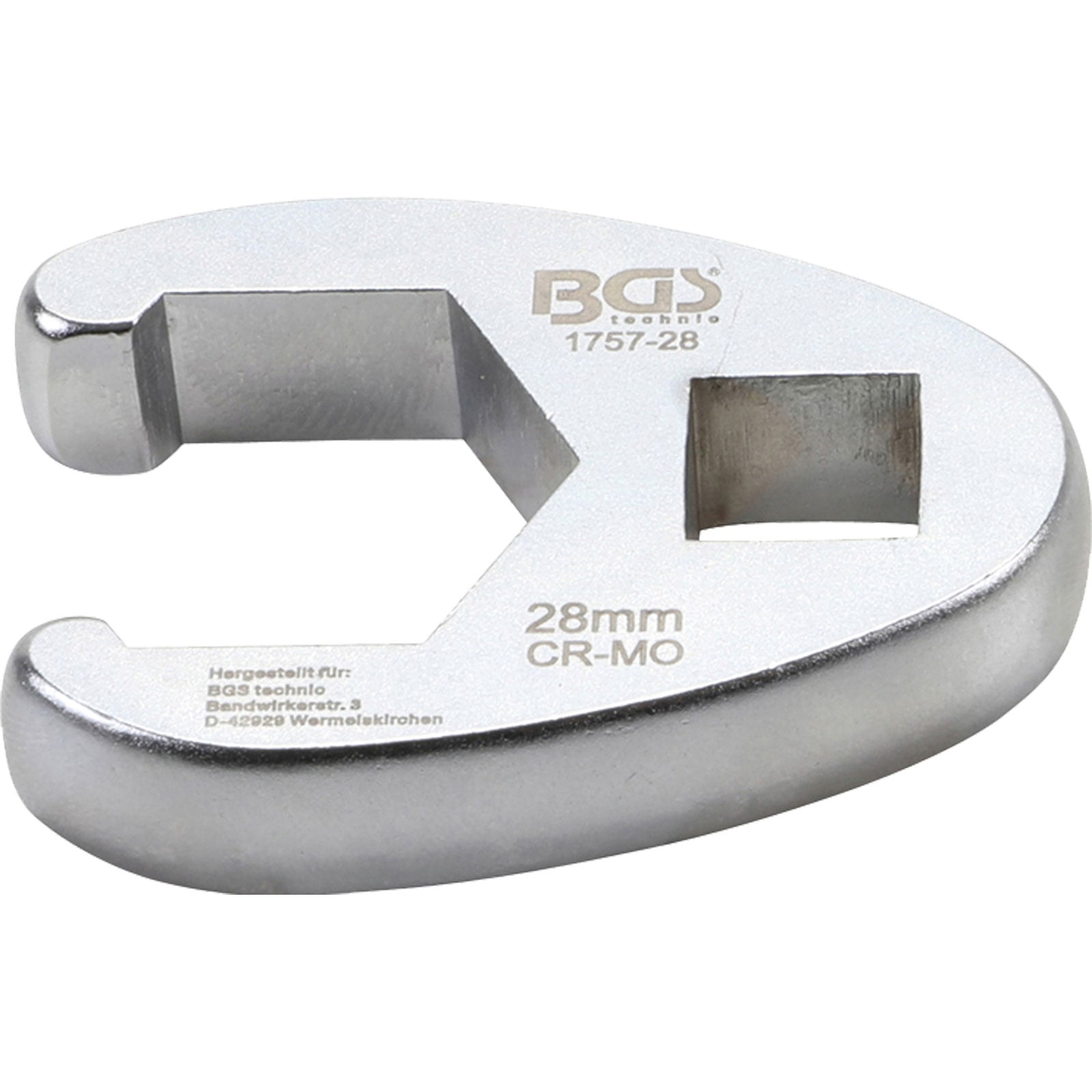 BGS Hahnenfußschlüssel Antrieb Innenvierkant 12,5 mm (1/2") SW 28 mm - 1757-28