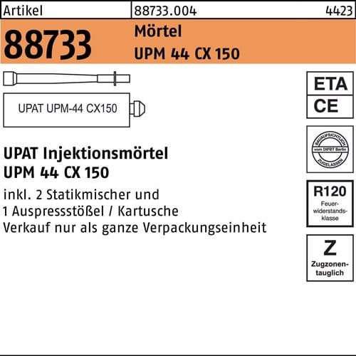 Injektionsmörtel R 88733 UPM 44Cx 150 Kunstharz 1 Stück UPAT