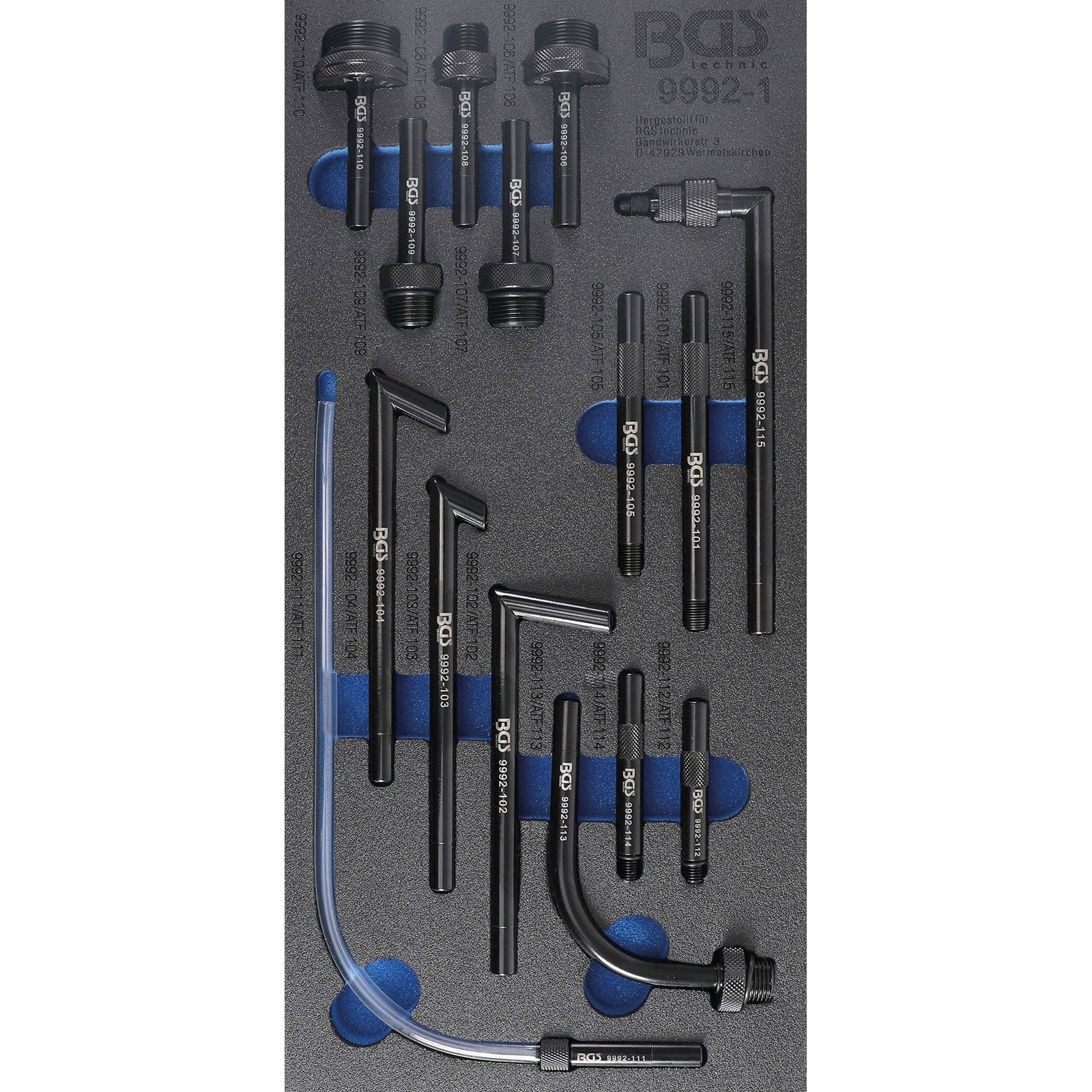 BGS Getriebe-Befülladapter-Satz 15tlg. - 9992-1