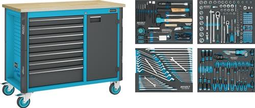 Hazet Wkz.wagen 179NW-7/230 B1150xT600xH964mm 450kg 7 Schubl.230-tlg.Stahlbl - 179NW-7/230