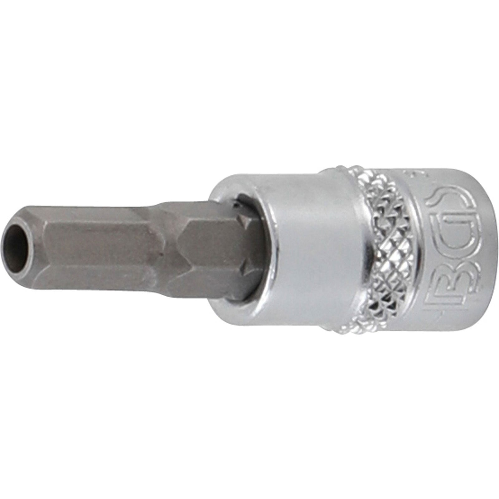 BGS Bit-Einsatz Antrieb Innenvierkant 6,3 mm (1/4") Innensechskant mit Bohrung 5 mm - 5156-5