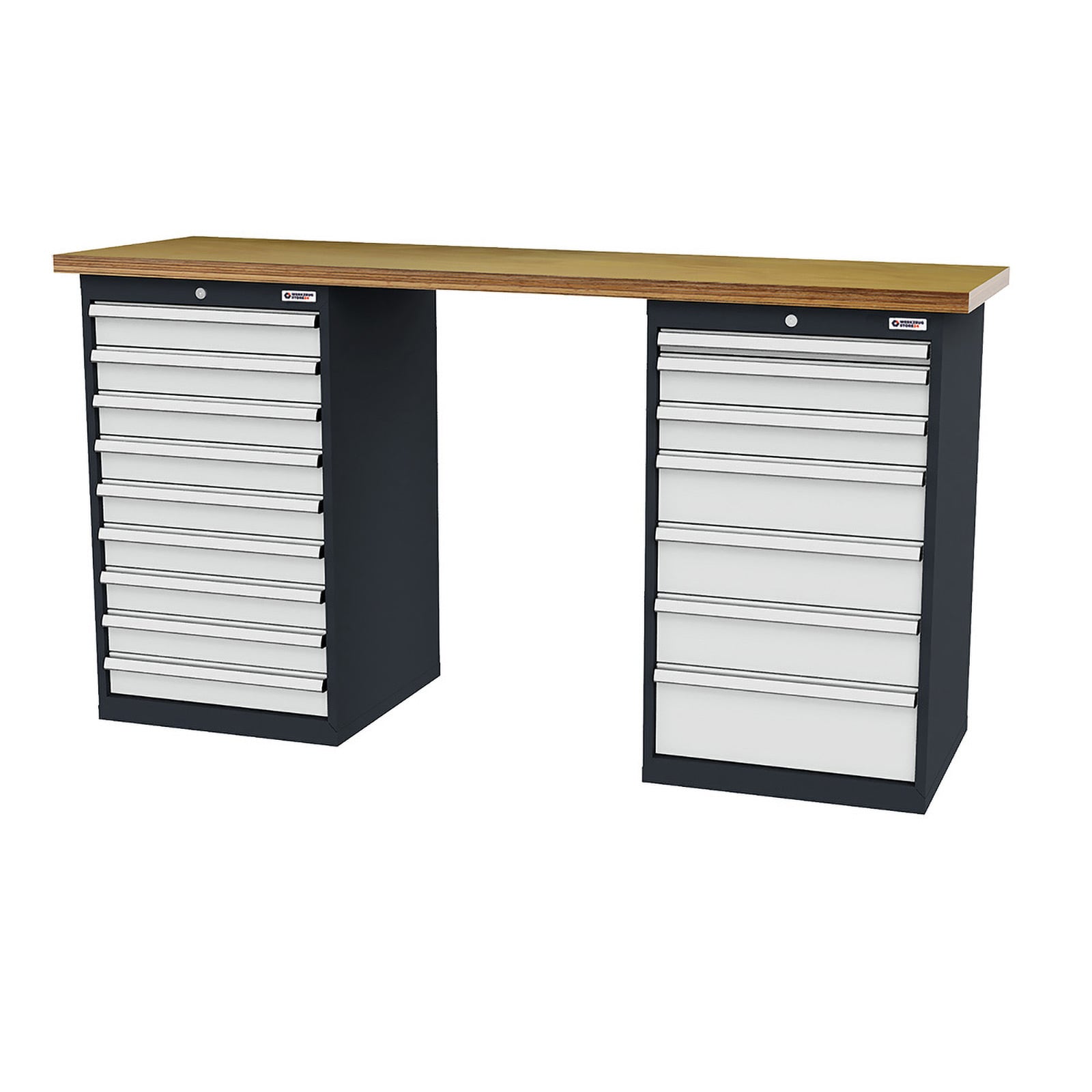 WS24 Reihenwerkbank B x T x H 2.000 x 600 x 1060 mm - WS24-100150