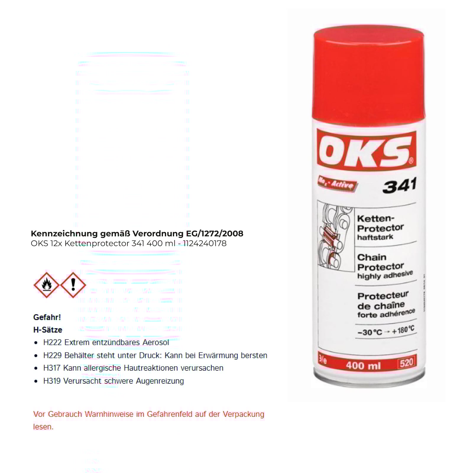 OKS Kettenprotector 341 400 ml - 1124240178