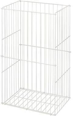 Satino Abfallsammler 330110 Draht groß 60 Liter weiß