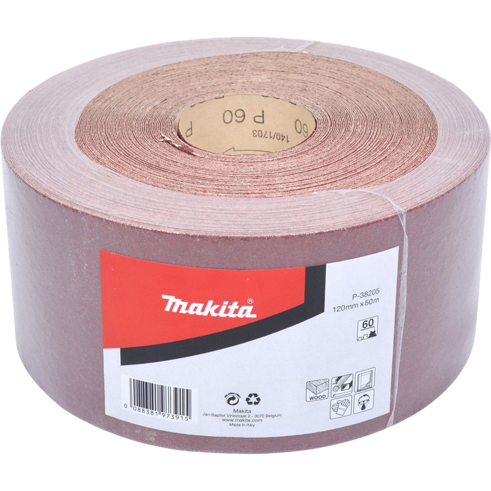 Makita Schleifpapier Rolle 120 mm x 50 m K60 - P-38205