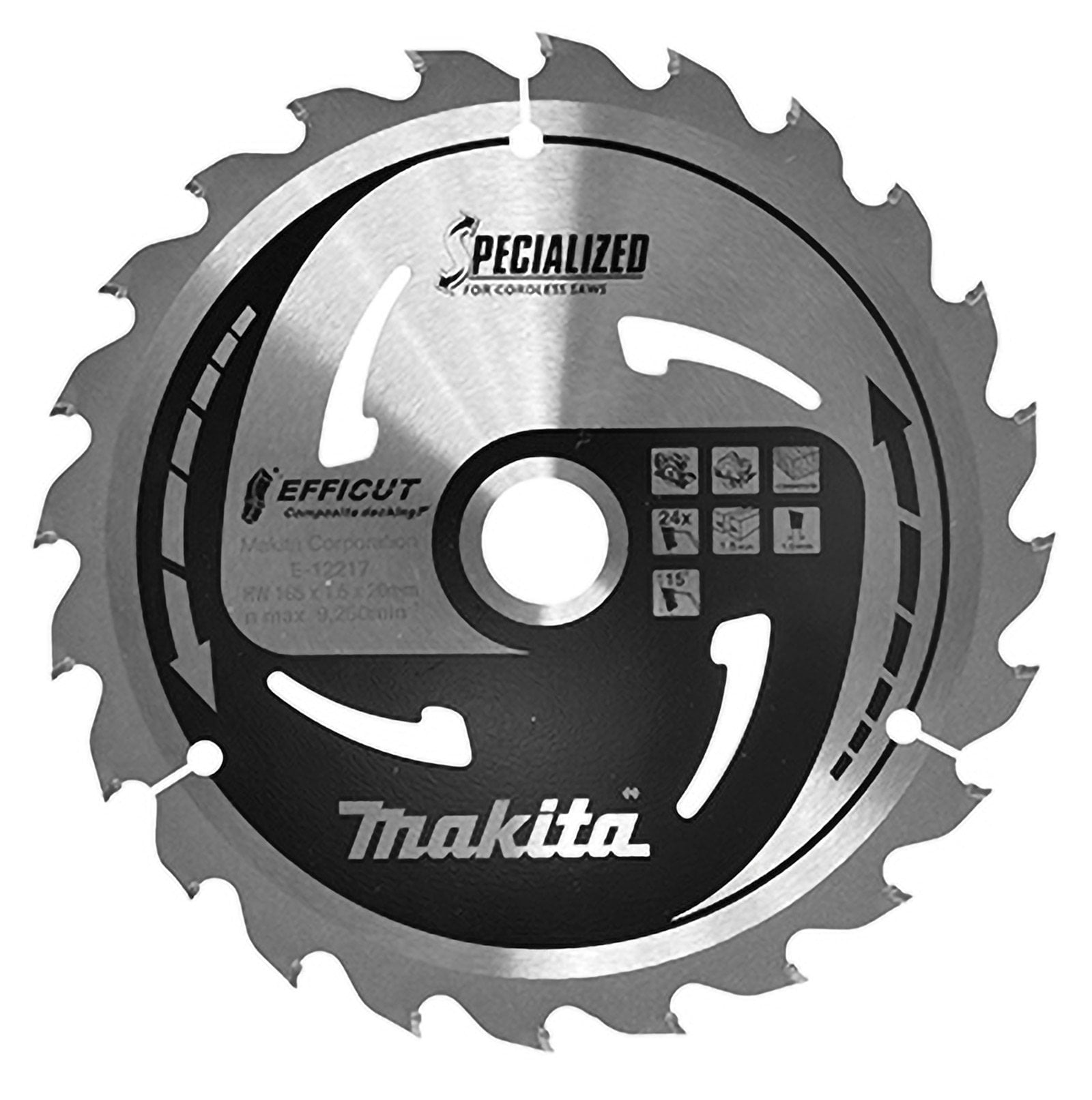 Makita EFFICUT Sägeblatt WPC / Holz 165 x 20 x 24Z - E-12217