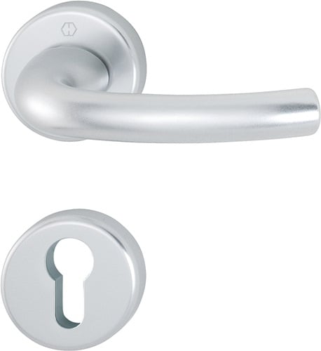 HOPPE Rosettengrt.Tôkyô 1710/42KV/42KVS Alu.F1 rd.PZ DIN L/R D/D - 2805603