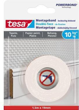 tesa Montageband 77742-00000 19mmx1,5m 10kg/m