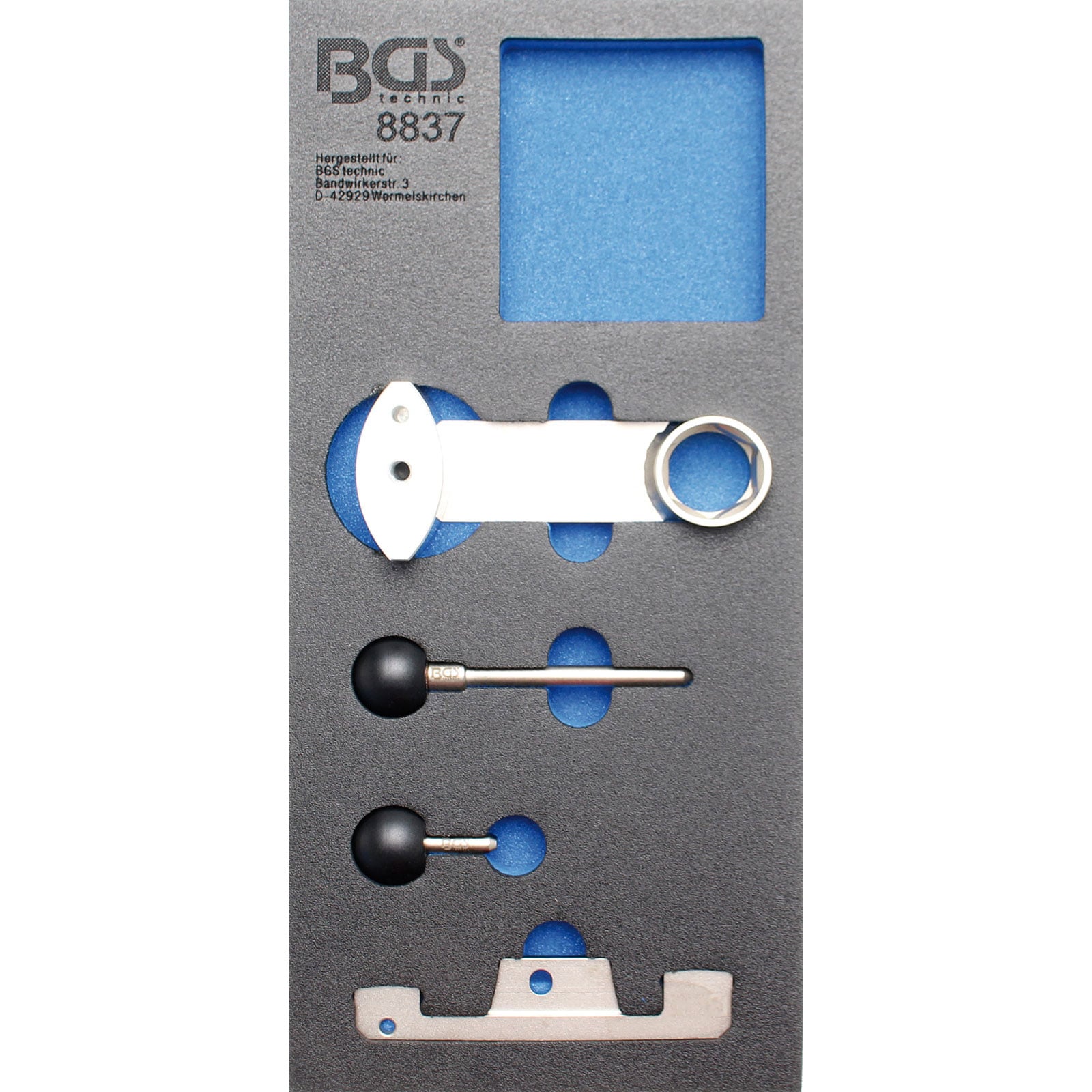 BGS Werkstattwageneinlage 1/3: Motor-Einstellwerkzeug-Satz für Porsche 911 (996 / 997) - 8837