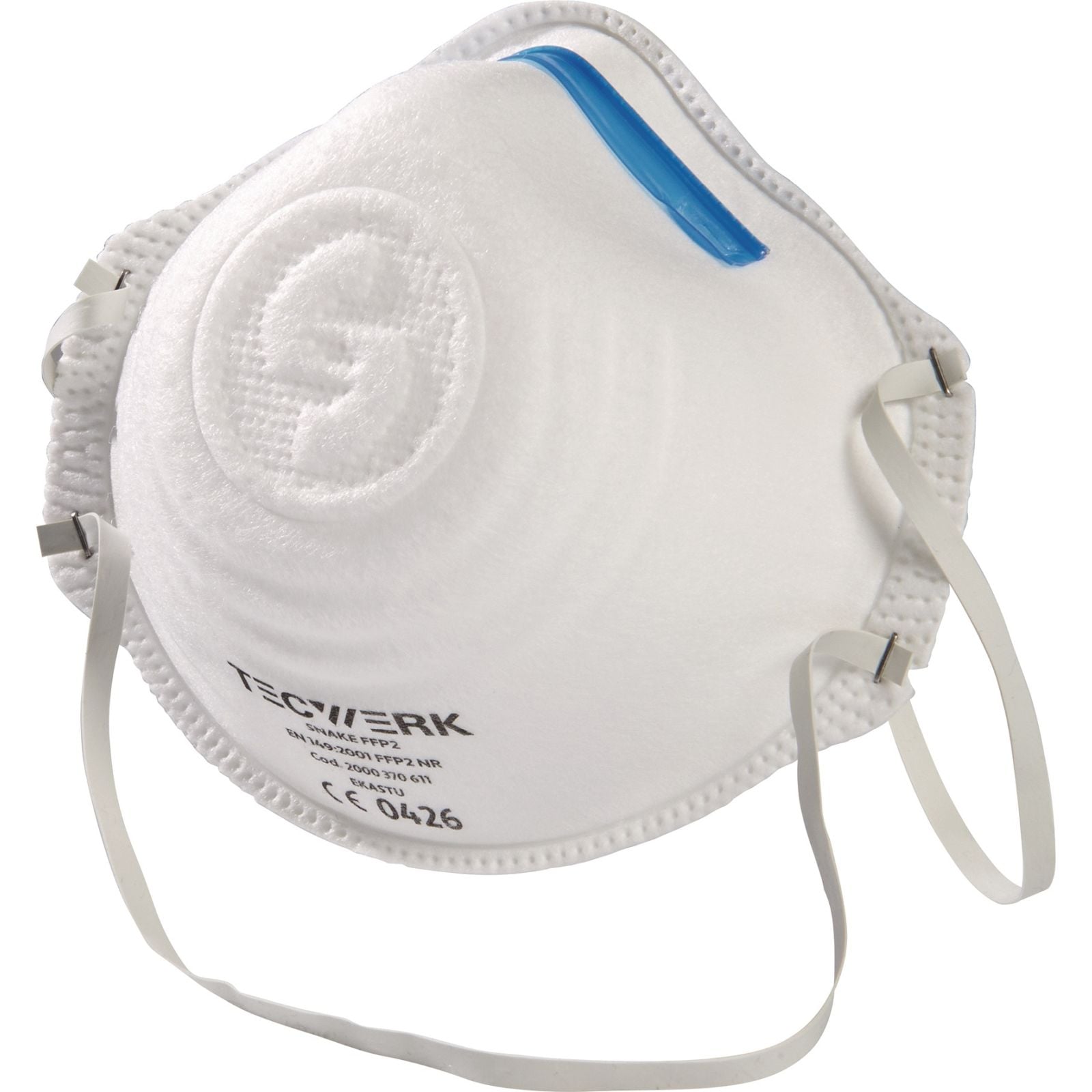 Atemschutzmaske Snake FFP2 o.Ausatemventil TECWERK