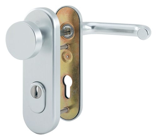 HOPPE FS-Schutzgrt.Paris FS-58/3332KZA/353K-1/138F Alu.F1 D/K TS 42-47mm PZ rd - 1902241