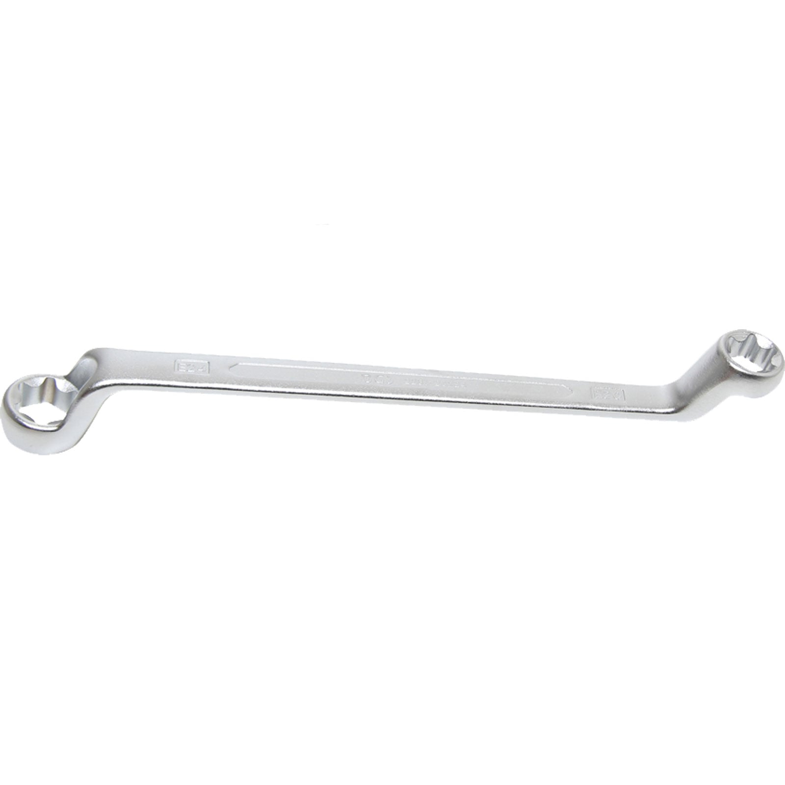 BGS Doppel-Ringschlüssel mit E-Profil-Ringköpfen gekröpft SW E20 x E24 - 2281-20X24