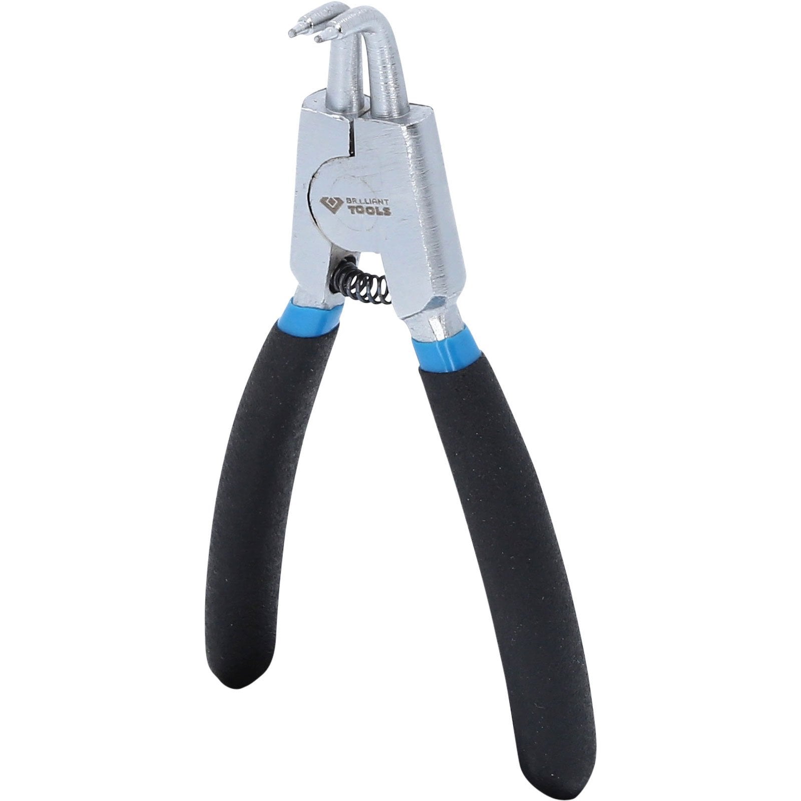 BRILLIANT TOOLS Seegeringzange für Außensicherungsringe abgewinkelt 125 mm - BT067006