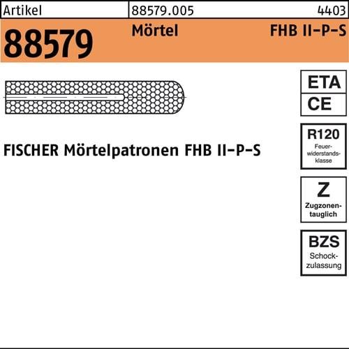 Mörtelpatrone R 88579 FHBII-P 24x170 f.FHB-S 4 Stück FISCHER