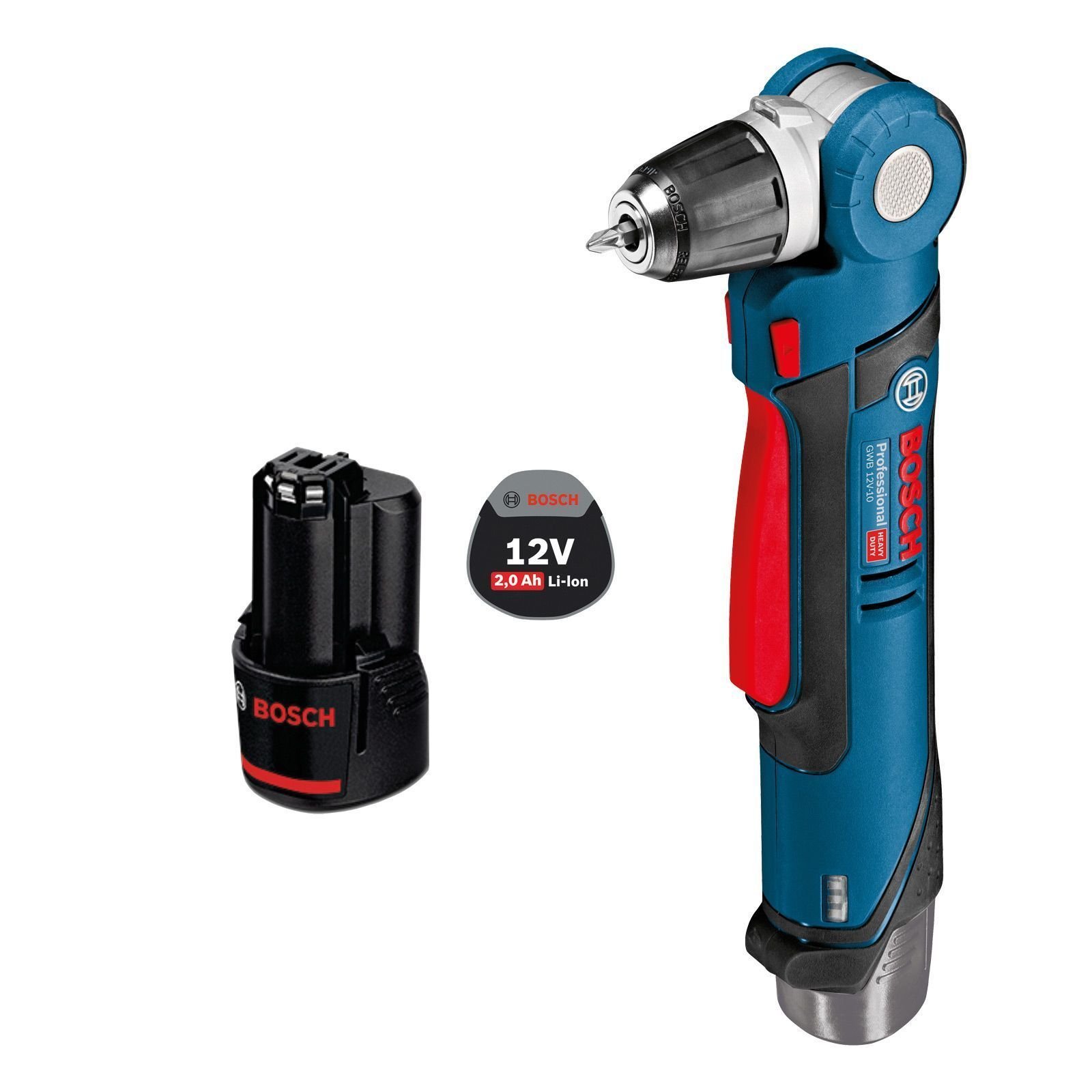 Bosch Akku-Winkelbohrmaschine GWB 12V-10 / 1x 2,0 Ah Akku Bosch Akku-Winkelbohrmaschine GWB 12V-10 / 1x 2,0 Ah Akku