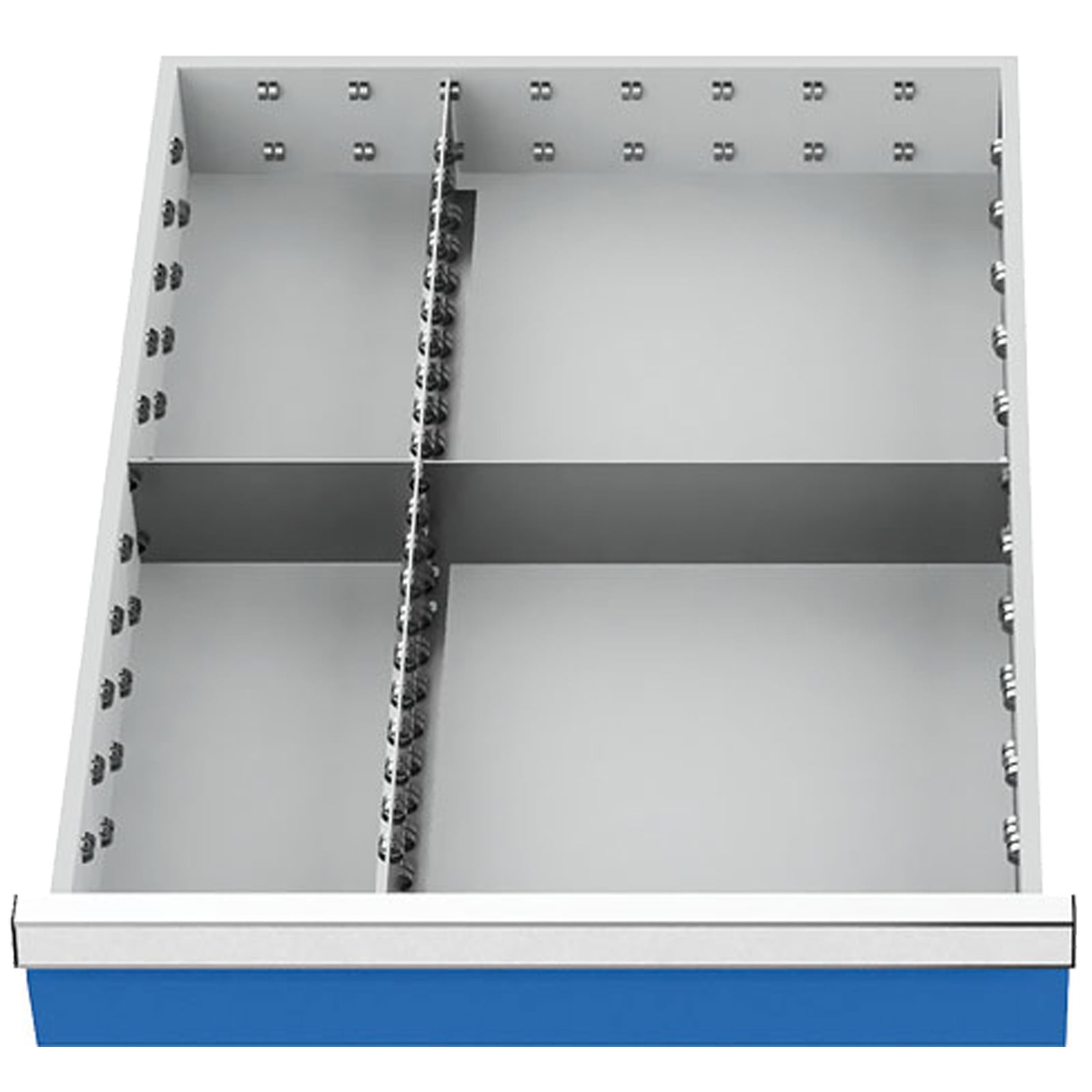Bedrunka+Hirth Schubladeneinteilung R 18-24 mit Metalleinteilung für Front 150 mm BxT 450 x 600 mm  - 115A