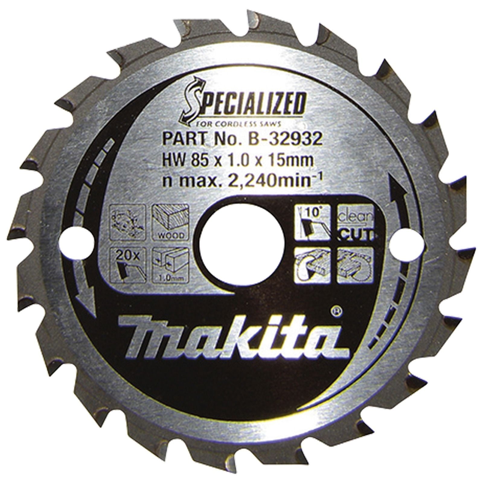 Makita SPECIALIZED Sägeblatt85x15x20Z - B-32932