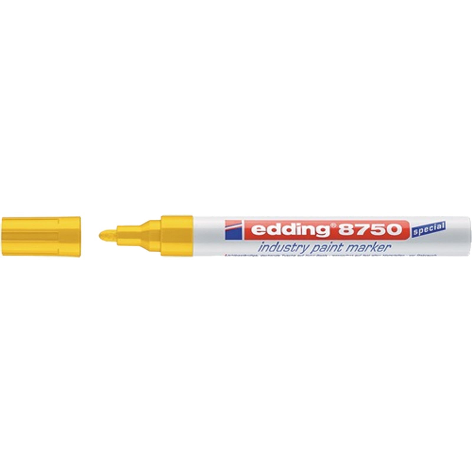 edding Industrie-Lackmarker 8750 gelb Strich-B. 2-4 mm Rundspitze - 4-8750002