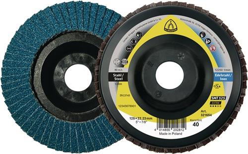 Fächerscheibe SMT 325 Extra D.125mm K.80 ger.INOX,STA ZK KLINGSPOR
