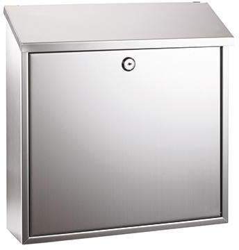 ALCO Briefkästen edelstahl Abdeck ung oben 36x36x10cm ROSTFREI