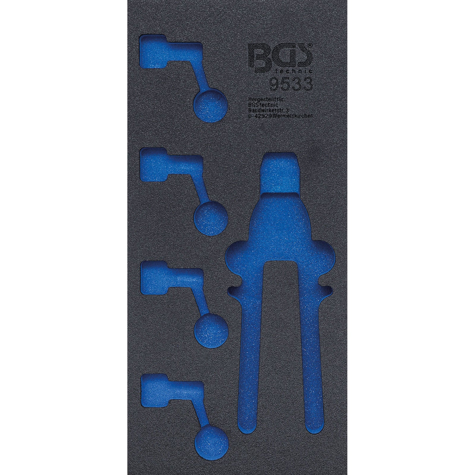 BGS Werkstattwageneinlage 1/3 leer für Art. 9533 - 9533-2