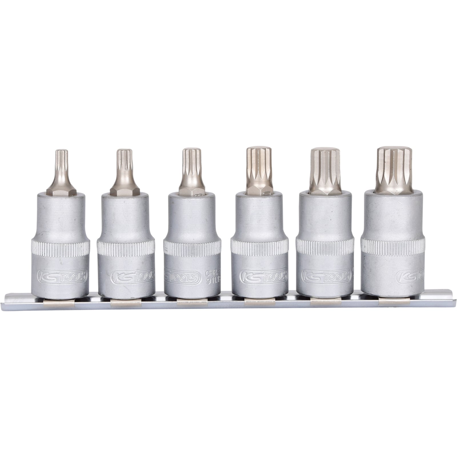 KS TOOLS 1/2" Bit-Stecknuss-Satz XZN 6tlg. M5-M14 - 911.1349