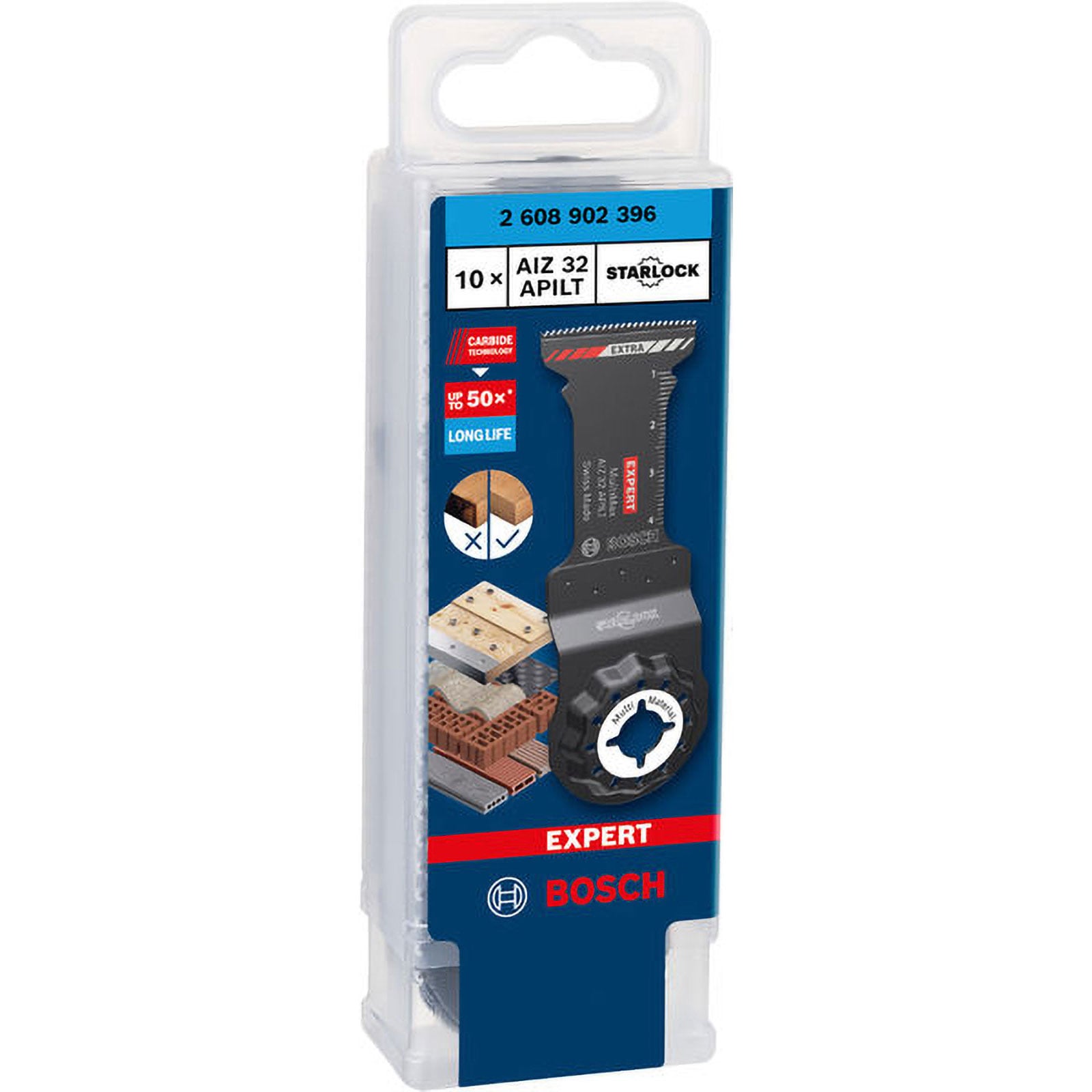 Bosch EXPERT MultiMax AIZ 32 APILT Blatt für Multifunktionswerkzeuge 10‑tlg. - 2608902396