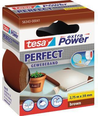 tesa Gewebeband extra Power Perfect 56343-00041 38mmx2,75m braun