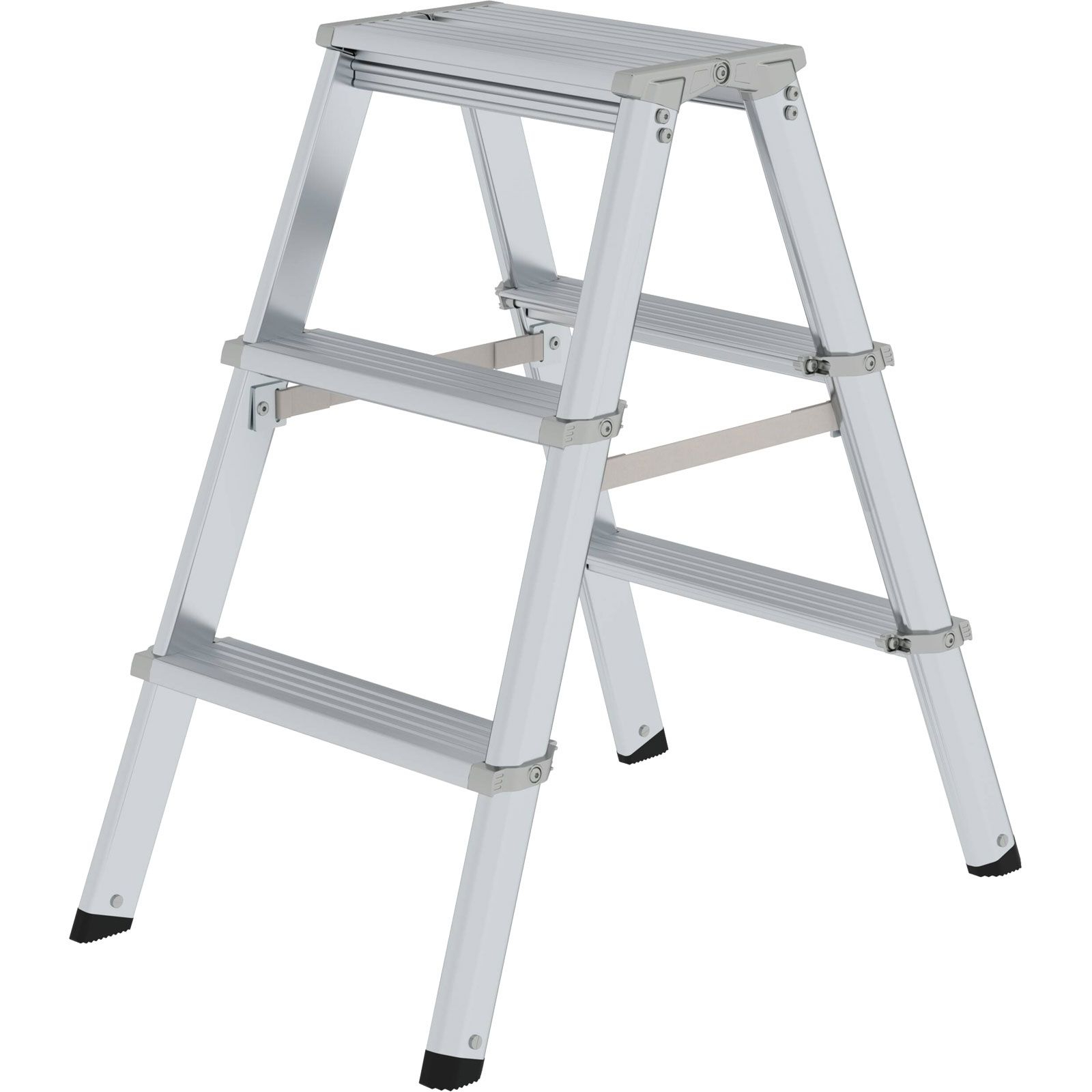 Günzburger Steigtechnik ML Stufen-Stehleiter beidseitig begehbar