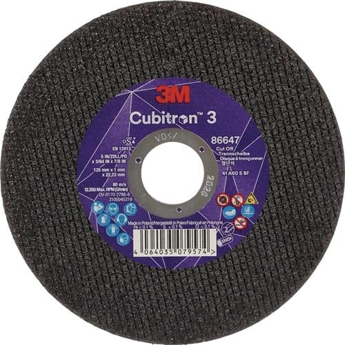 Trennscheibe Cubitron™ 3 D125x1mm ger.3M™ Cubitron™ 3 Bohr.22,23mm 3M