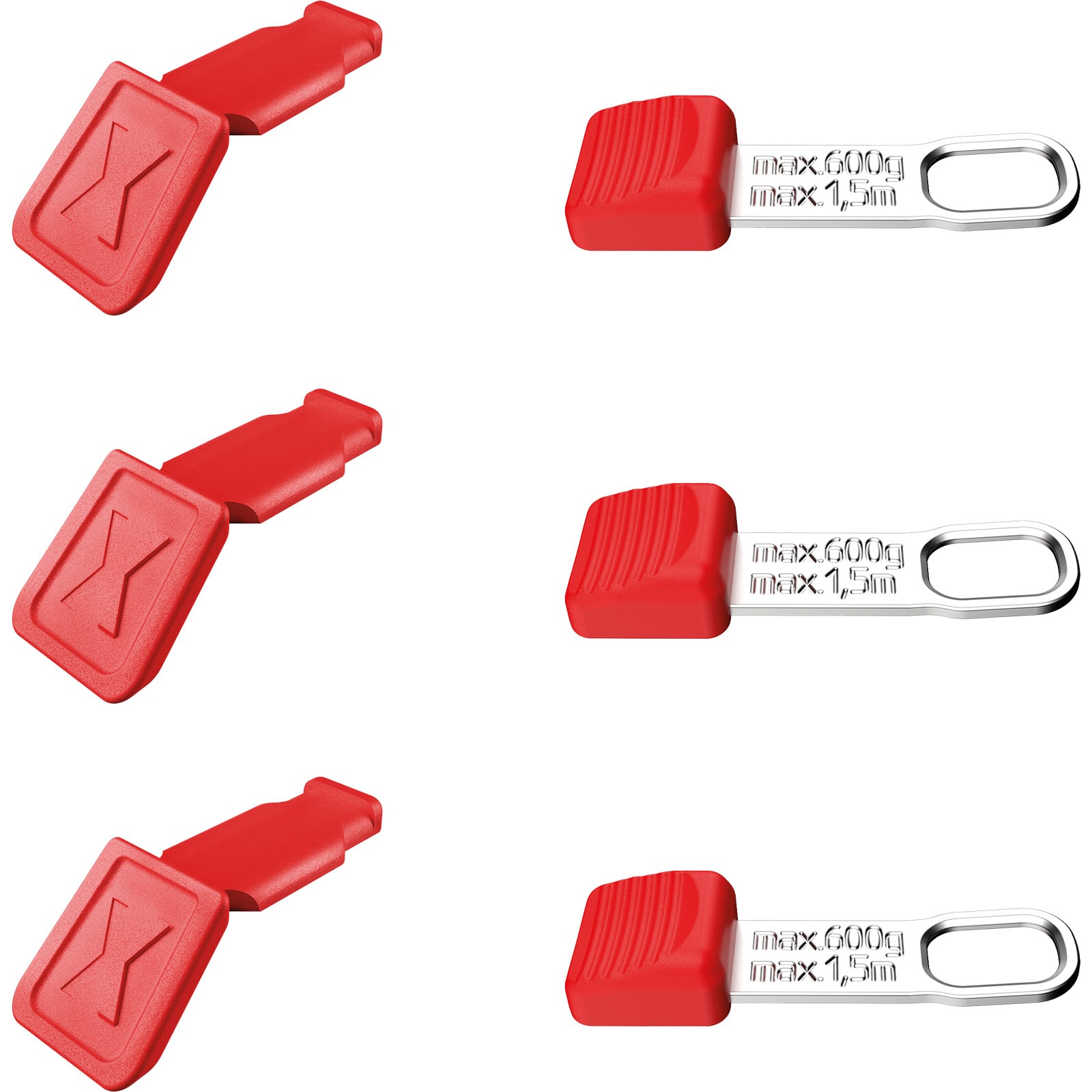 Knipex TehteredTool+ColorCode Clip rot (je 3 Stk) - 006306TCR