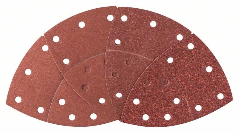Bosch Schleifblatt-Set für Multischleifer 25tlg. 11 Löcher 102 x 62 mm - 2607017112