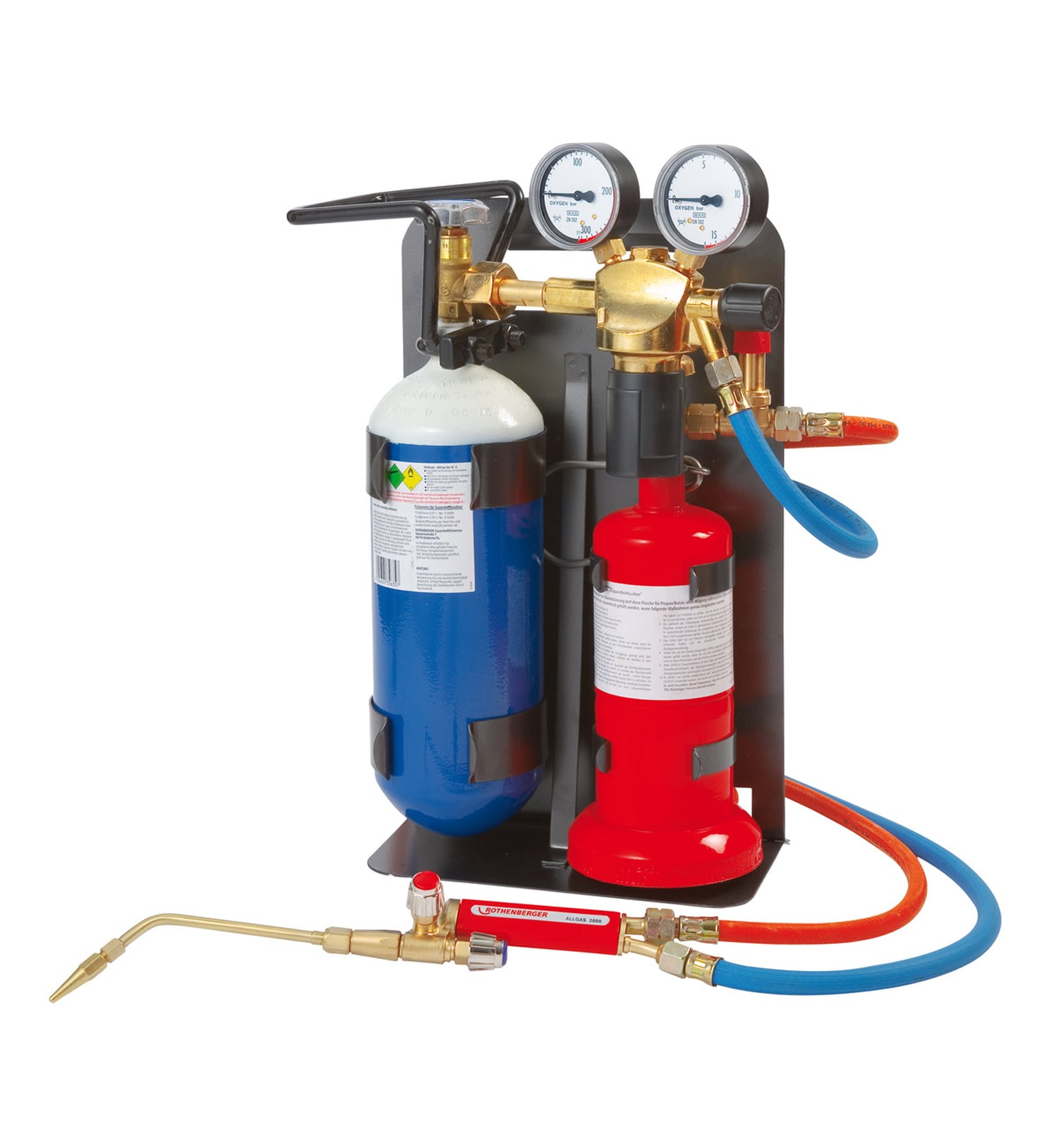 ROTHENBERGER ALLGAS 2000 PS 0,5/2 Basic Set Autogen-Lötgerät, 18-teilig - 35651