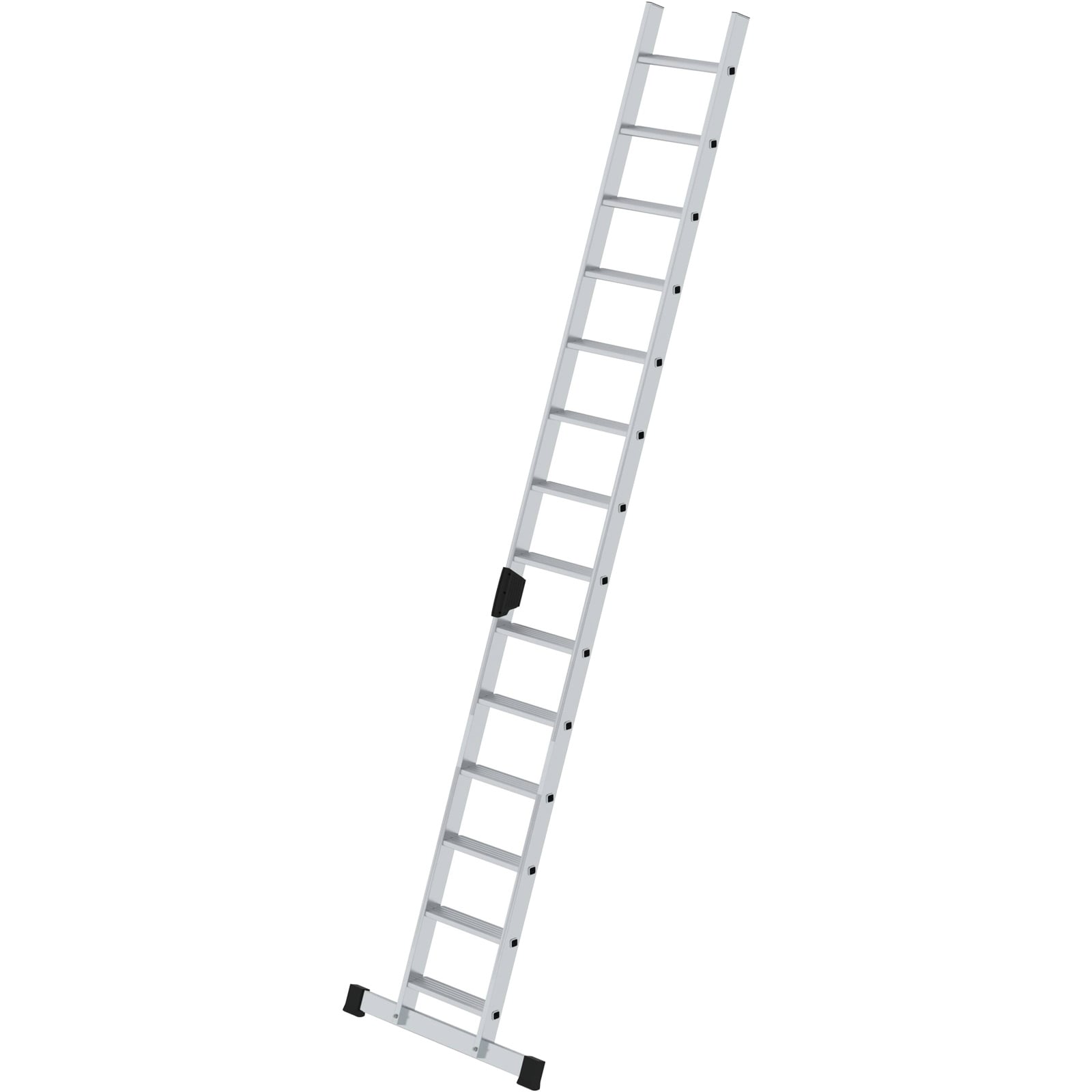 Günzburger Steigtechnik Stufen-Anlegeleiter mit Standard-Traverse 14-Stufen - 040614