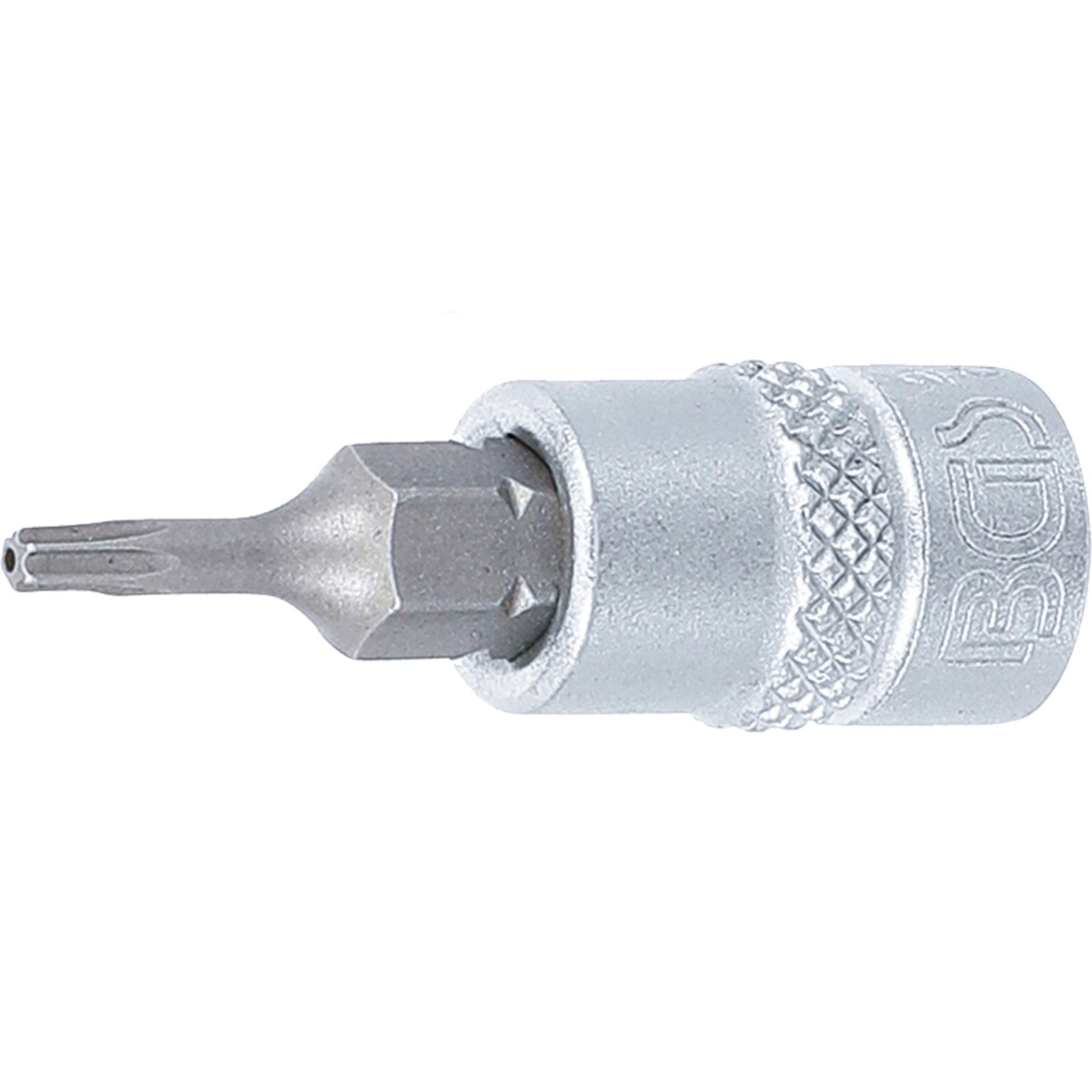 BGS Bit-Einsatz Antrieb Innenvierkant 6,3 mm (1/4") T-Profil (für Torx) mit Bohrung T8 - 2356