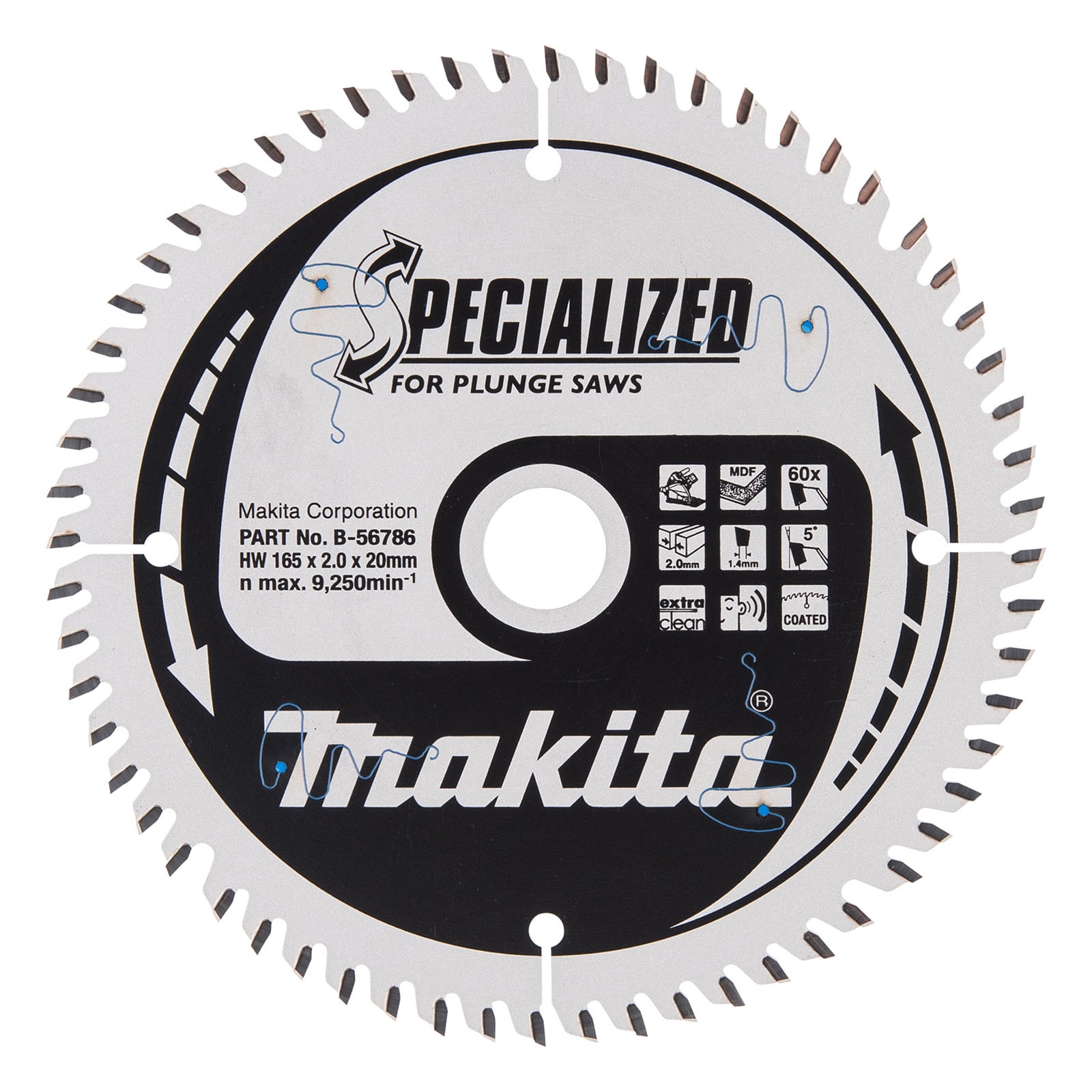 Makita SPECIALIZED Sägeblatt 165x20x60Z - B-56786