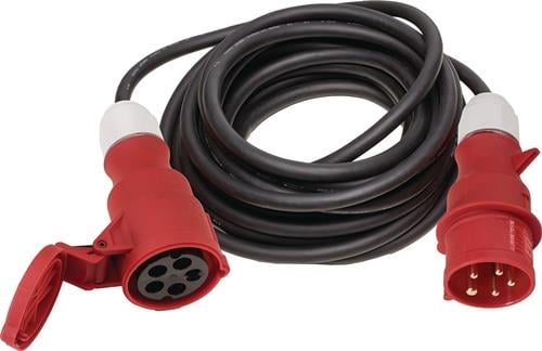 CEE-Verlängerung 32 A 400 V 10m H07RN-F 5x6mm² schwarz IP44 WEINGÄRTNER