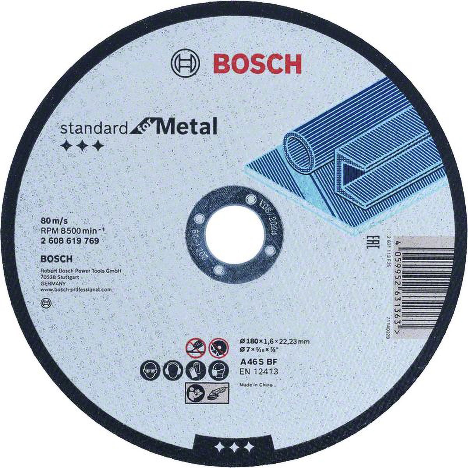 Bosch Standard for Metal für Trennscheibe gerade, 180 mm, 22,23 mm - 2608619769