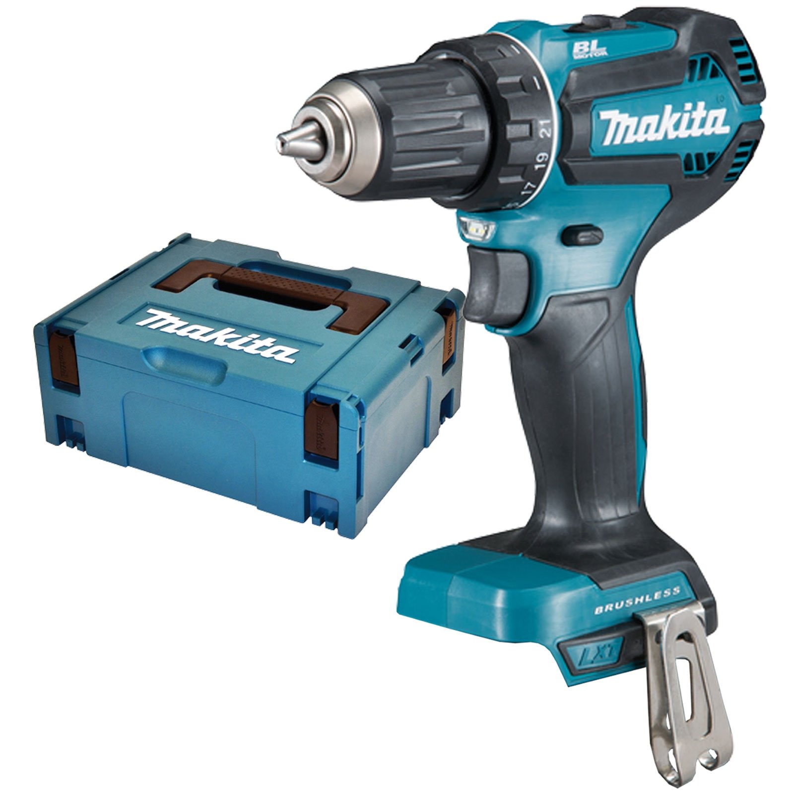 Makita DDF485ZJ Akku-Bohrschrauber 18 V Solo im Makpac Makita DDF485ZJ Akku-Bohrschrauber 18 V Solo im Makpac