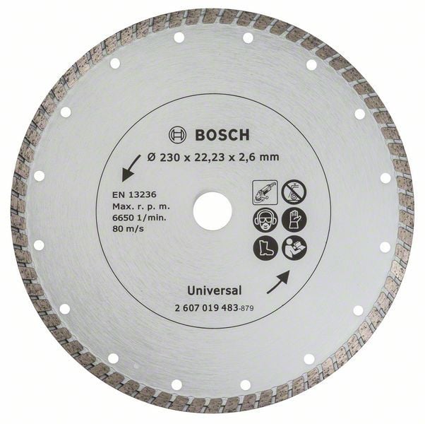 Bosch Diamanttrennscheibe Turbo, Durchmesser: 230 mm - 2607019483