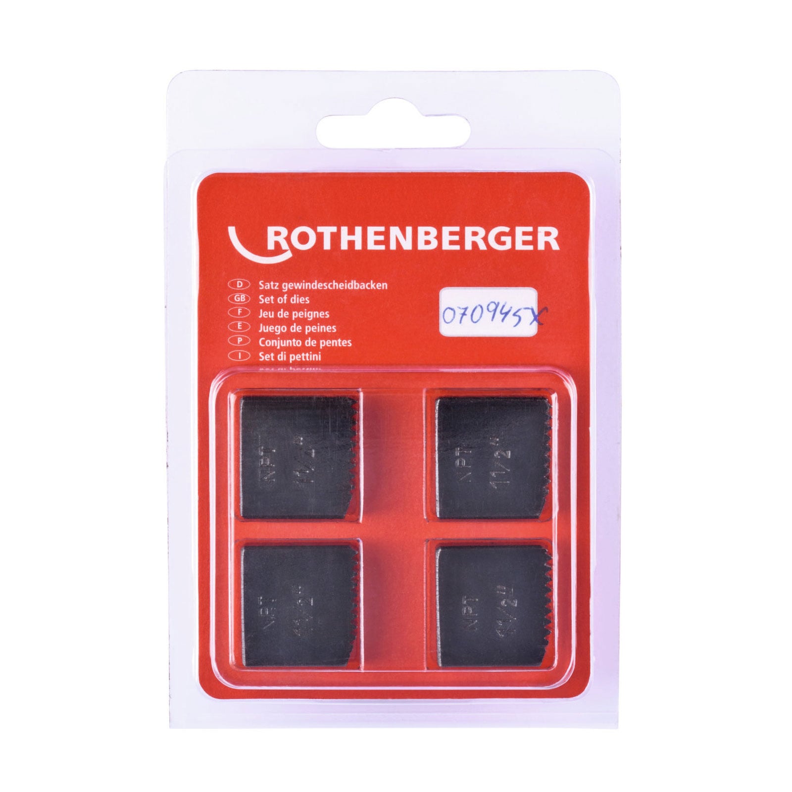 ROTHENBERGER SC Schneidbacken, NPT, 1.1/2", 4 Stück - 070945X