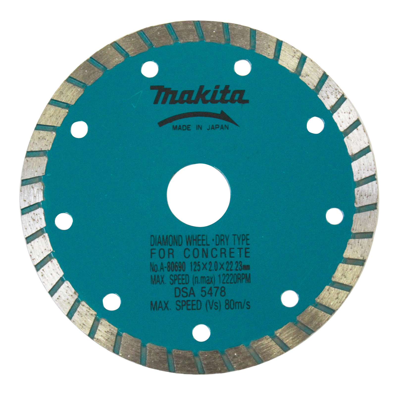 Makita Diamanttrennscheibe 125 mm Pfanne - A-80690