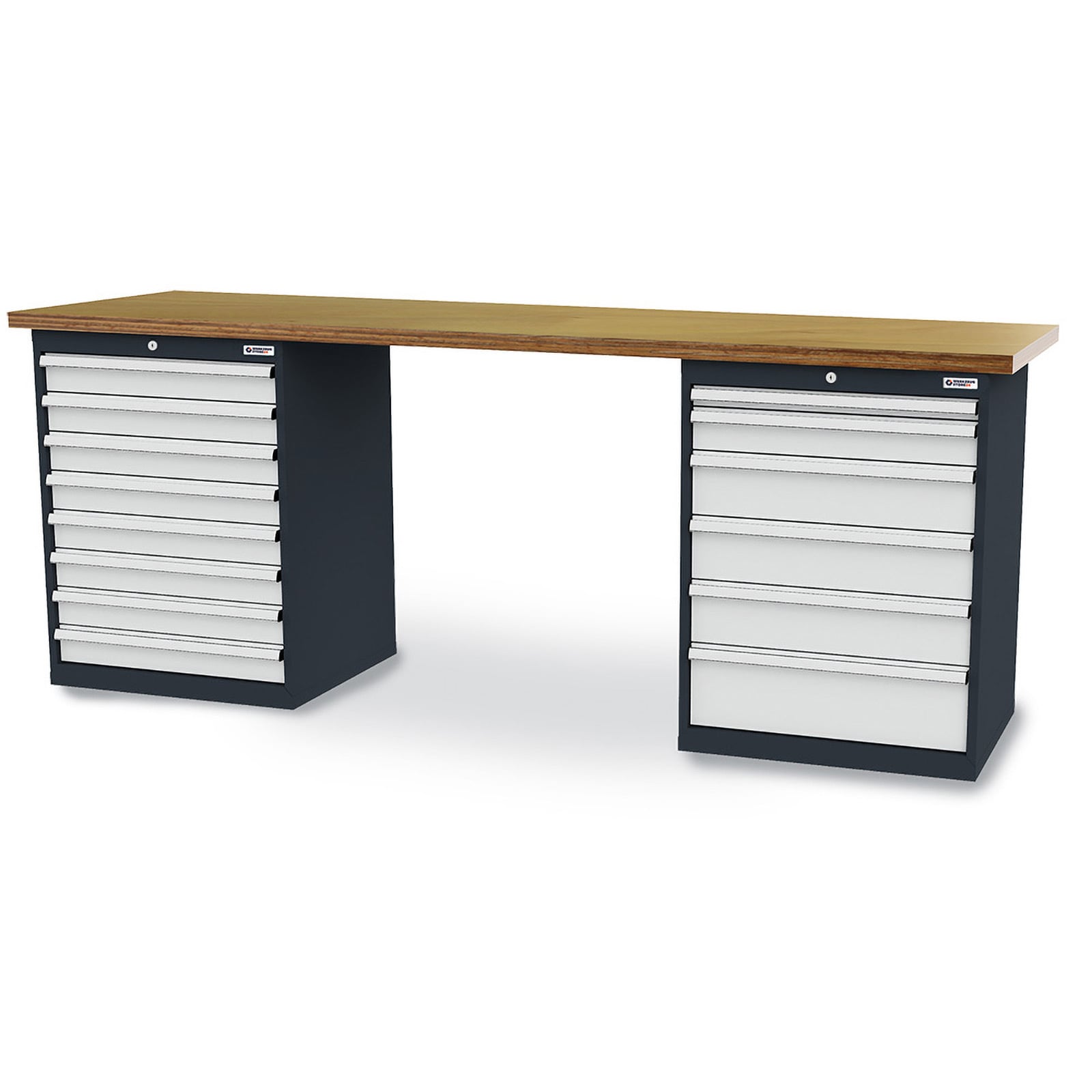 WS24 Reihenwerkbank B x T x H 2.500 x 600 x 960 mm - WS24-100223