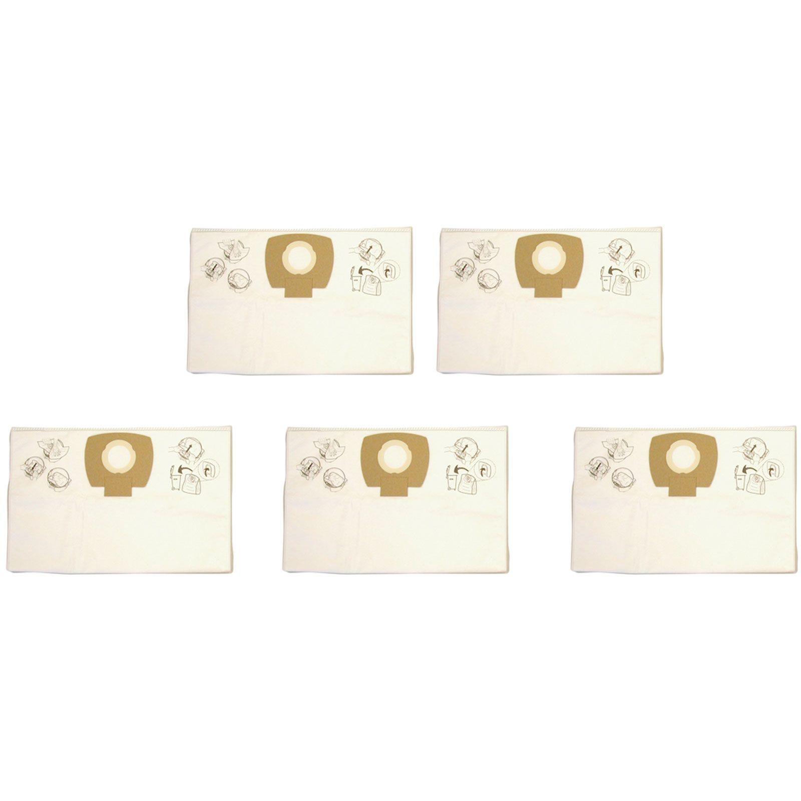 Makita 195558-3 5x Filtersack