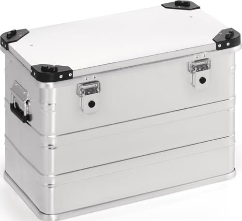 Aluminiumbox mit Klappverschluss und Stapelecken L 582 x B 385 x H 410 mm 76 l - D76
