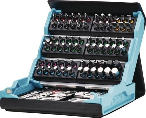 Bitsortiment SmartCase 2200SC-3 96-tlg.Schlitz/PH/PZ/TX/TX m.Zapfen/Innen-6Kt.