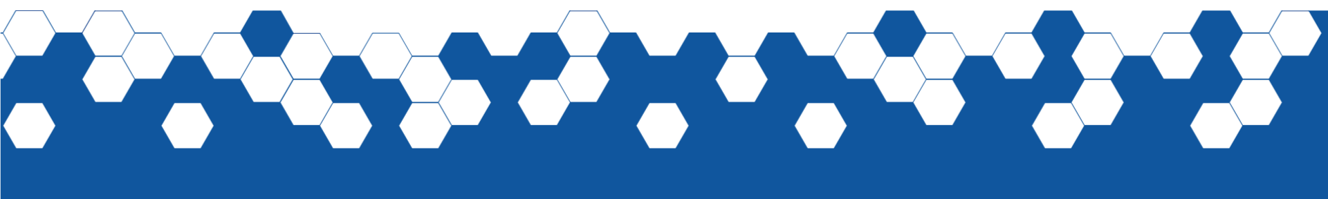 Hexagonale blaue und weiße Musterung