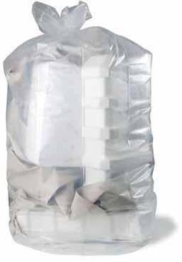 Abfallsack Premium Größe XL Maße 800+500x2200mm S.90µ PE transp. Inhalt 1000l